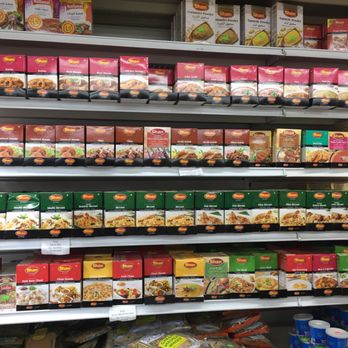 Grocery shelves